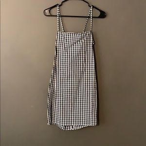 ZAFUL navy and white gingham print summer dress